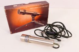 A boxed Beyerdynamic Dynamic Moving Coil Microphone, model M550.