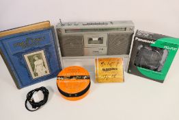 A mixed lot to include a vintage Ferguson Radio Cassette Player,