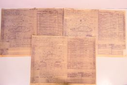 Meccano - Dinky Toys - A collection of three Meccano factory facsimile drawings.