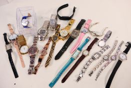 A collection of wristwatches to include Citron, DMQ, Spirit and other.
