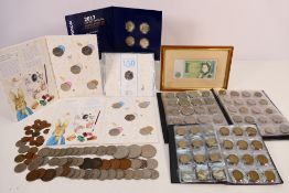 Lot to include a quantity of Beatrix Potter 50p (fifty pence) coins,