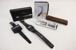 Lot to include a Sony Walkman, model WM-EX194, a similar Aiwa model, Casio wristwatch and other.