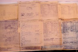 Meccano - Dinky Toys - A collection of six Meccano factory facsimile drawings.