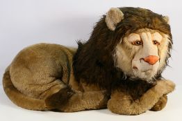 Aux Nations - A very large vintage plush Lion by French firm Aux Nations,