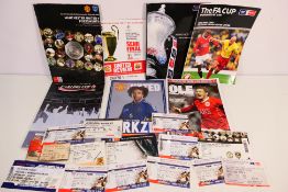 Football memorabilia to include; Ticket stubs (2004 to 2009),