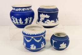 Four pieces of Wedgwood and Adams Jasper
