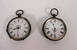 Two Swiss silver cased pocket watches, R
