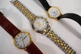 Three wristwatches to include a Bulova M