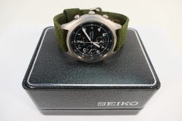 Seiko - A stainless steel cased military