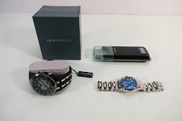 A boxed Globenfeld Jetmaster chronograph