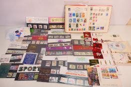 A stamp album containing GB and foreign