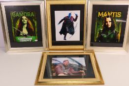 Guardians Of The Galaxy - Four signed photographic images comprising Chris Pratt as Peter Quill /