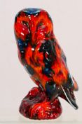 An Anita Harris avian study, Barn Owl, polychrome colourway,
