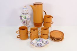 Lot to include a Purbeck Pottery coffee