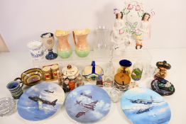 Mixed ceramics and glassware to include