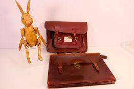 Lot to include a carved wooden and hand