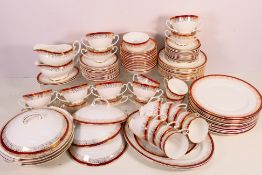 A quantity of Royal Grafton dinner and tea wares decorated in the Majestic pattern,