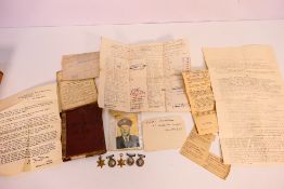 A miniature medal group comprising World War Two (WW2 / WWII) comprising 1939-1945 Star,