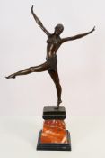 An Art Deco style bronze, after Chiparus, Dancer Of Palmyra, approximately 61 cm (h).