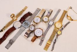 A collection of wristwatches to include Pulsar, Sekonda, Pelex, Reflex and other.