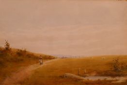 R.T Minshull - A watercolour landscape s