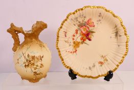 Two blush ivory pieces comprising a Roya