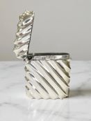 A silver vesta case, Joseph Whitten, Birmingham 1891, height 4.