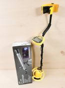 A Miyay metal detector and a Zennox 50x600 solid refractor telescope in box.