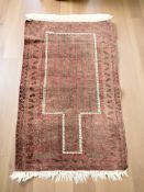 A Balouch prayer rug, Afghanistan, 150 cm x 89 cm.