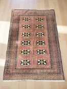 A Lahore Bokhara rug, Pakistan, 193 cm x 124 cm.