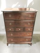 A Stag Minstrel seven drawer chest, 82 cm x 47 cm x 112 cm.