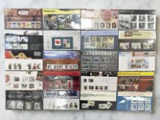 Twenty Royal Mail Mint Stamp Sheets to include Lest We Forget, Air Displays, Working Dogs,