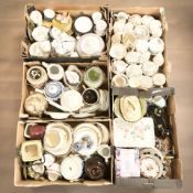 A large quantity of tea china, table wares, biscuit barrels, etc.