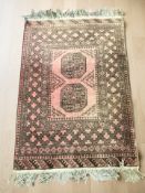 A Turkoman rug, Afghanistan, 167 cm x 104 cm.