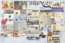Twenty Seven Royal mail/Royal Mint Medallic First Day Coin Covers (27)