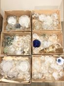 A large quantity of 20th century drinking glasses, bowls, etc.