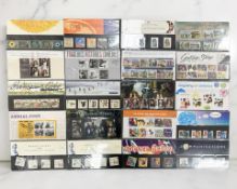 Twenty Royal Mail Mint Stamp Sheets to include Landscape Gardens, Springtime, Communications,