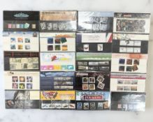 Twenty Royal Mail Mint Stamp Sheets to include Trafalgar, Northern Ireland, Locomotives,