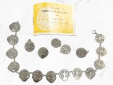 A Sterling silver 'Verge-craft' jewellery by Ciril Woods bracelet with supporting booklet.