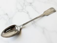 A Victorian silver basting spoon, Robert Williams & Sons, Exeter 1850, length 31cm.