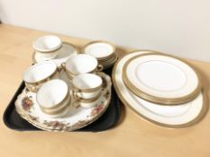 Approximately twenty six pieces of Minton Buckingham tea and dinner porcelain,