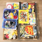 A large quantity of modern children's toys, figures, games, etc.