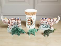 A Samson of Paris porcelain beaker, height 10.