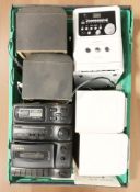 A One Concept micro hi-fi with speakers, and a further Alba hi-fi and speakers.