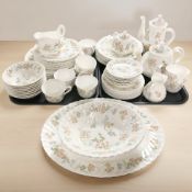 Approximately sixty five pieces of Wedgwood Cottage Rose tea and dinner porcelain.