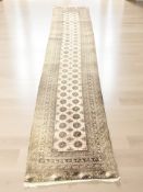 A Turkoman runner, Afghanistan, 388 cm x 89 cm.