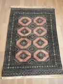 A Lahore Bokhara rug, Pakistan, 188 cm x 126 cm.