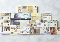 Nineteen Royal Mail/Royal Mint First Day £5 Coin Covers (19)