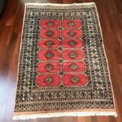 A Lahore Bokhara rug, Pakistan, 195 cm x 130 cm.