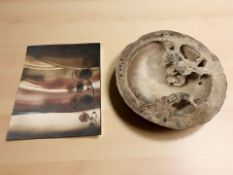 A large studio pottery naturalistic bowl, diameter 40 cm,